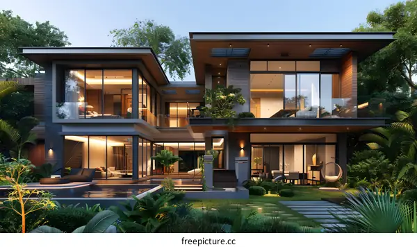 A modern style villa