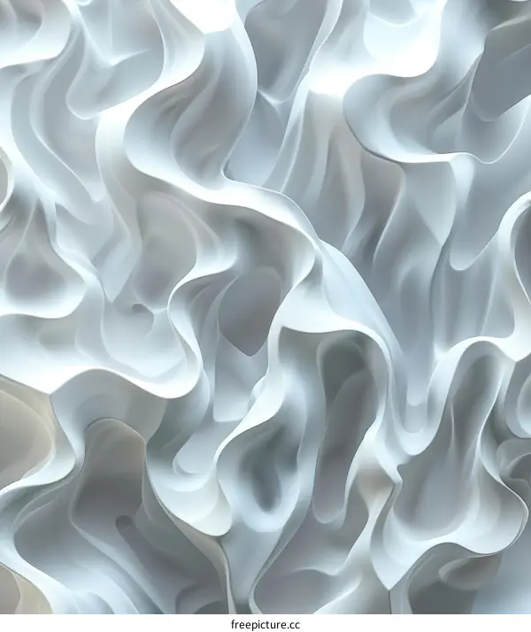 Abstract White Rippling Texture Design