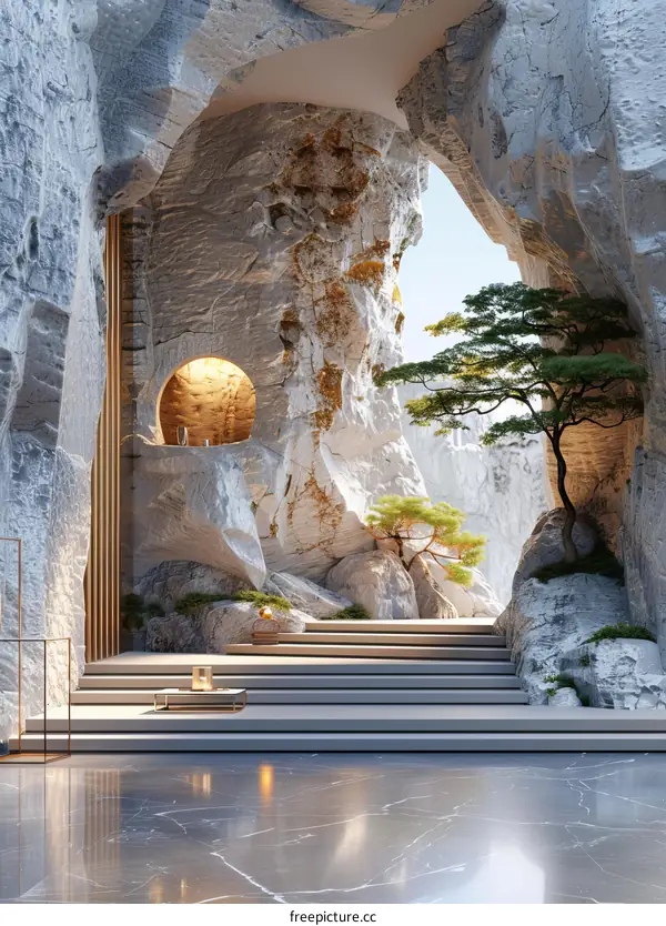 Modern Minimalist Rock Garden Interior Design