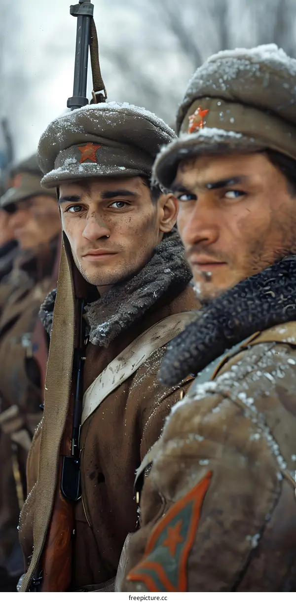 Soviet soldiers during the Battle of Stalingrad