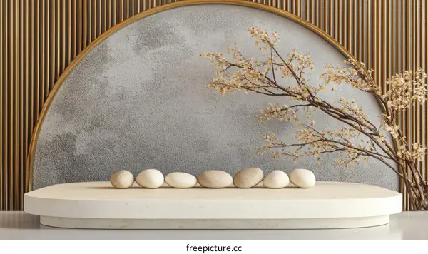 Modern Minimalist Aesthetic Display Podium