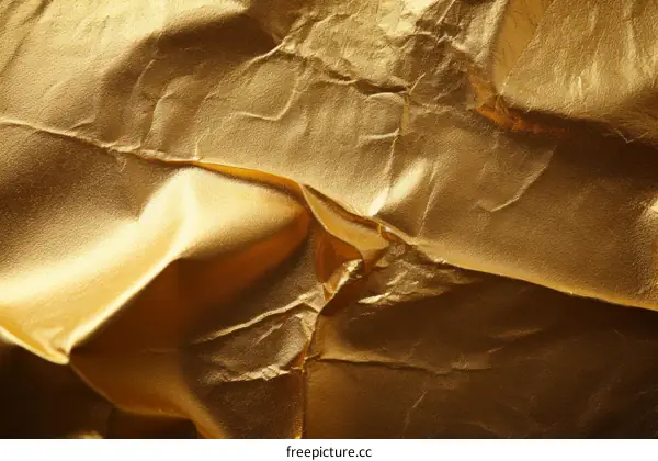 Golden Creased Wrapping Paper