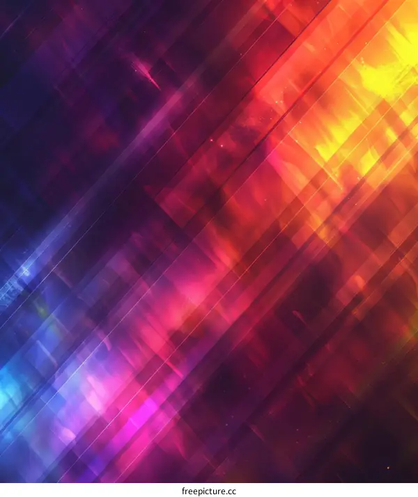 Abstract Geometric Lines: Colorful and Vibrant