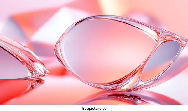 Abstract  Stylish  Transparent  Sunglasses  Design