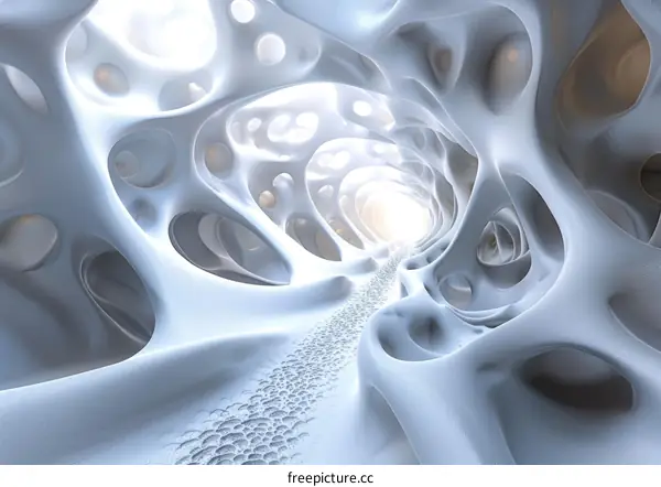 Otherworldly Rock Forms in a Surreal Cave