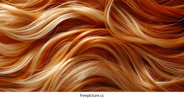 Close Up Of Long Blonde Hair