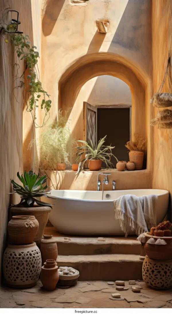 Bathroom in a Desert Oasis