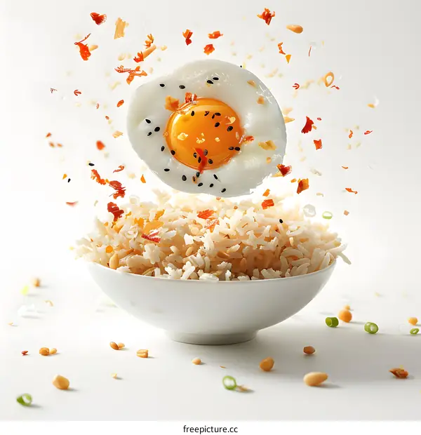 Fried egg and rice