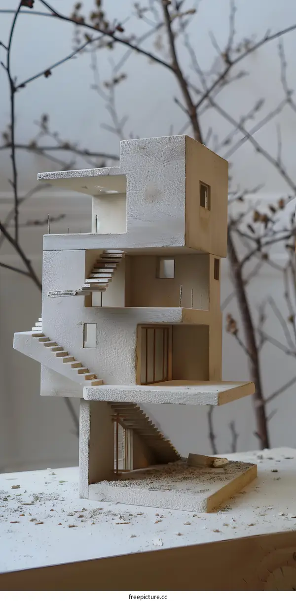 Modern Architectural Design Model with Minimalist Style