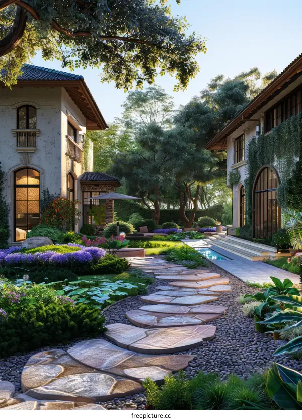 Villa Courtyard Landscape Design