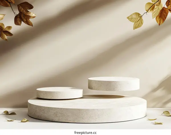 Autumnal Minimalist Display Podium