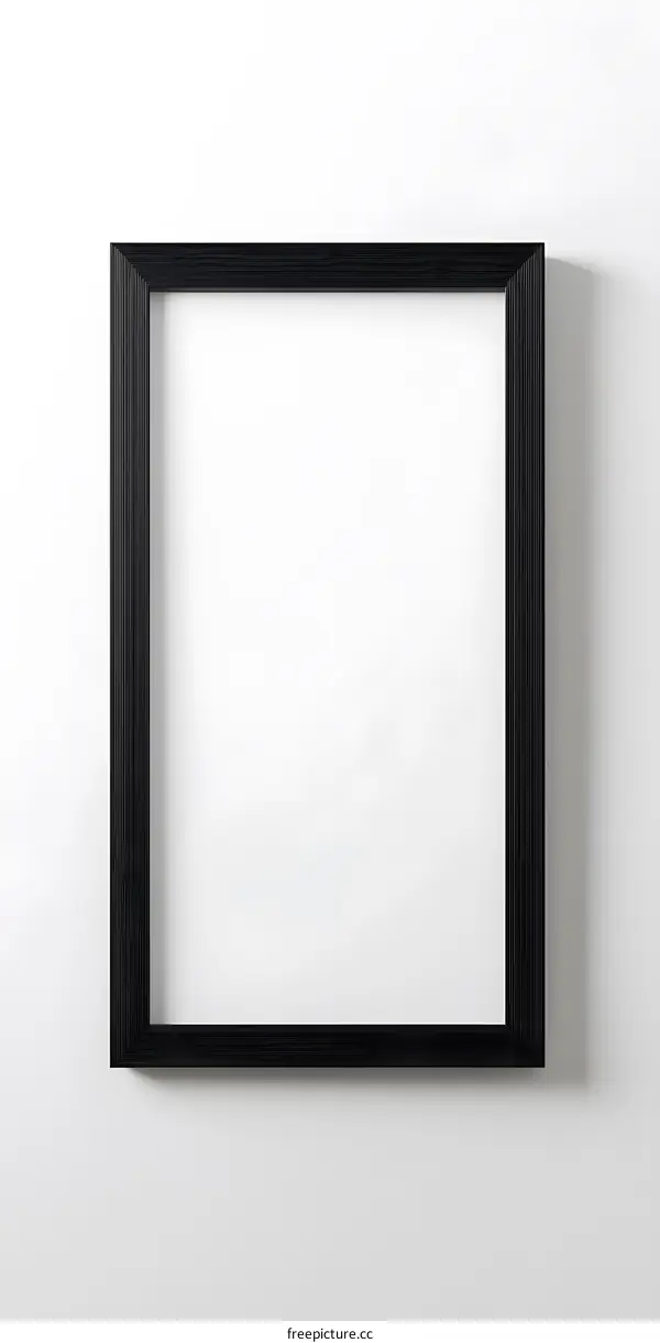 Black Frame on White Wall