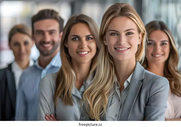 portrait of a group of business people