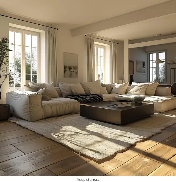 Cozy Scandinavian Living Room with IKEA Furniture