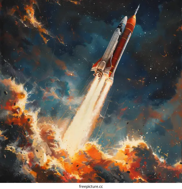 Space Shuttle Atlantis Liftoff from Kennedy Space Center