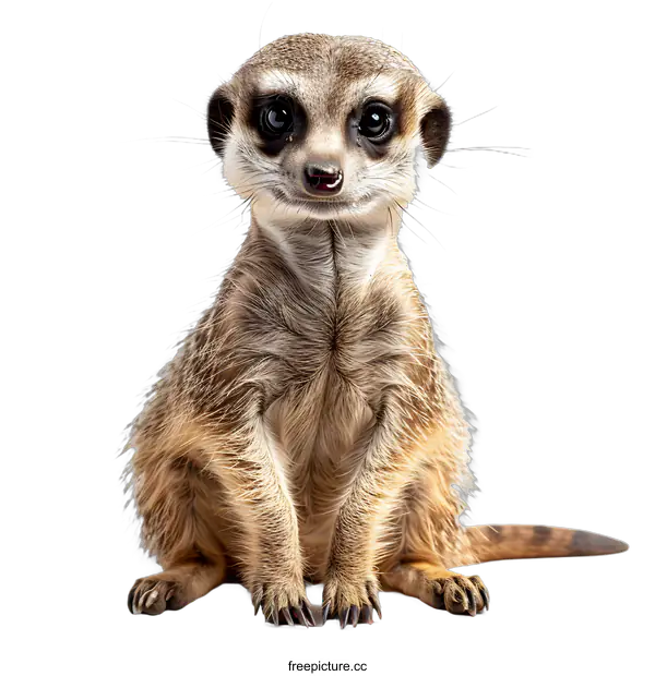 [Transparent Background PNG]meerkat sitting up