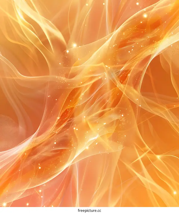 Golden abstract waves background