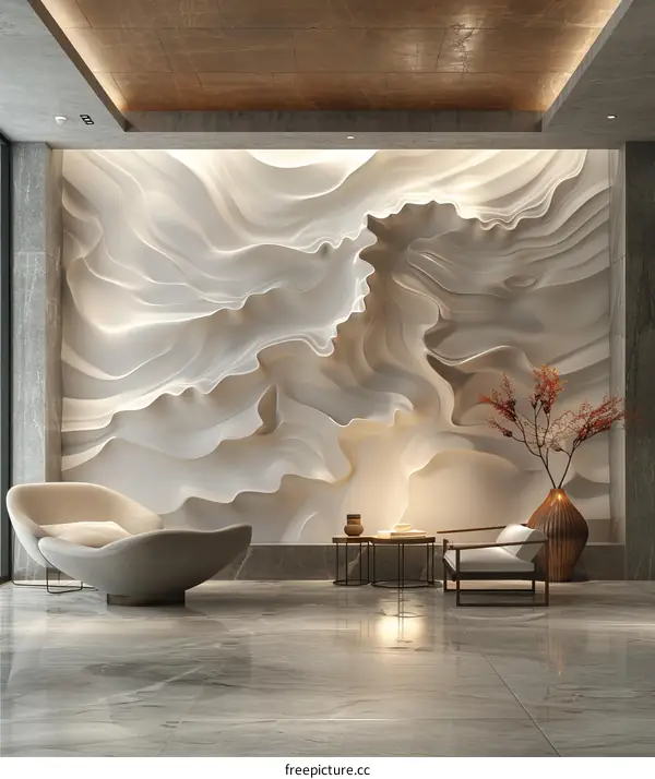 Modern Interior Design with Abstract Wall Art