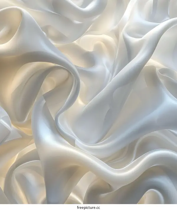Elegant White Silk Fabric Texture