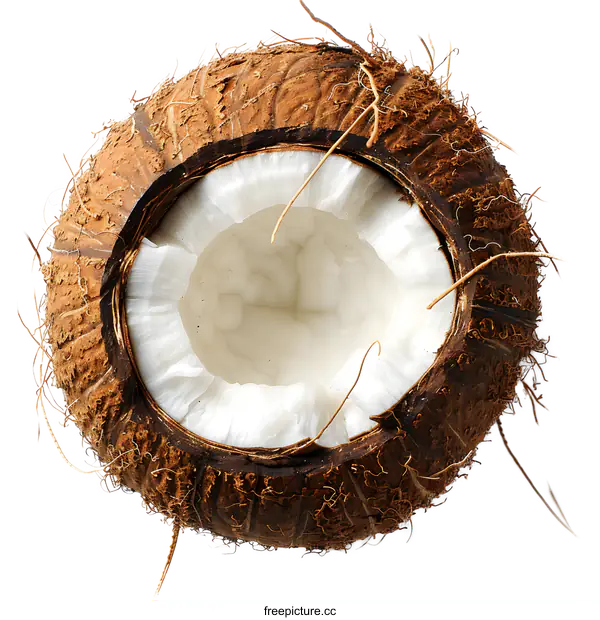 [Transparent Background PNG]A coconut on a white background