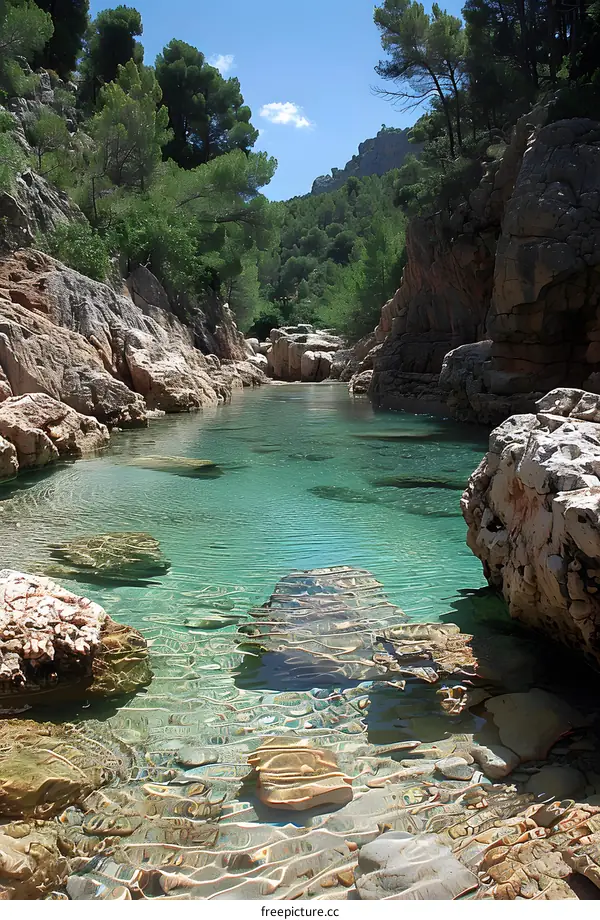Crystal Clear Mountain Stream