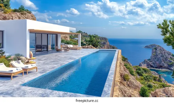 Luxury Cliffside Villa with Infinity Pool