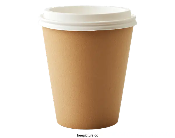 [Transparent Background PNG]Paper Coffee Cup with Lid