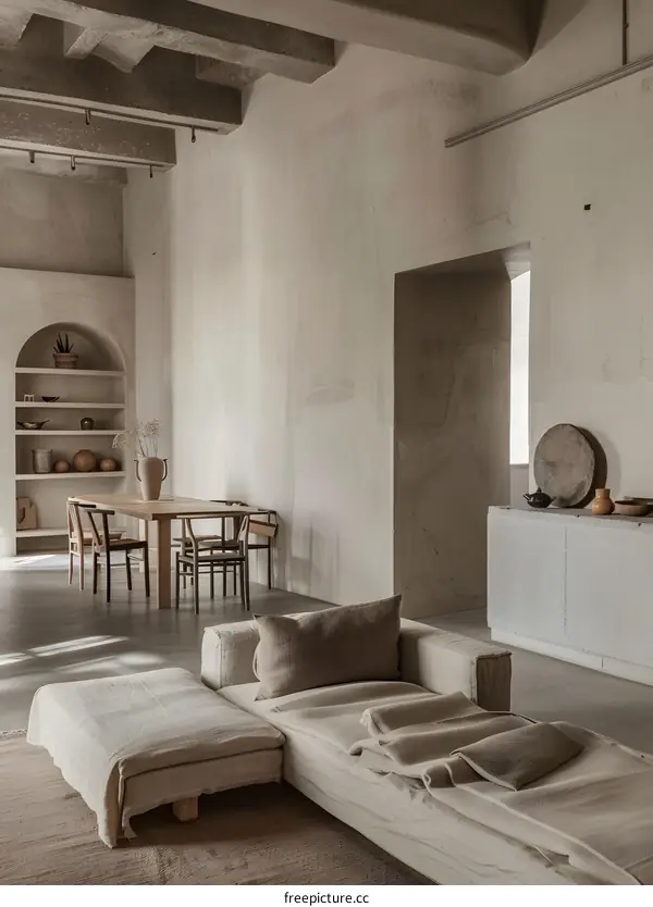 Minimalist Interior Design With Neutral Colors And Natural Light