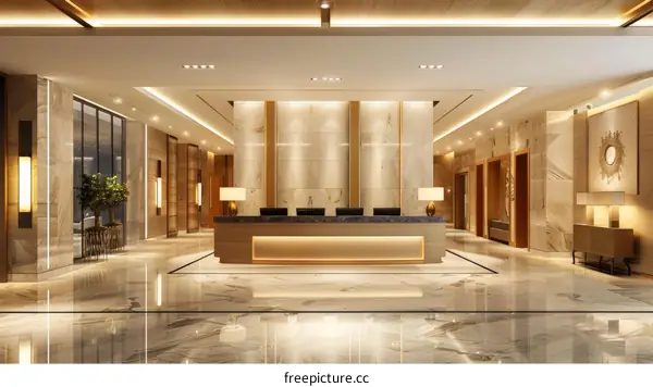 Luxury Hotel Lobby Interior Design