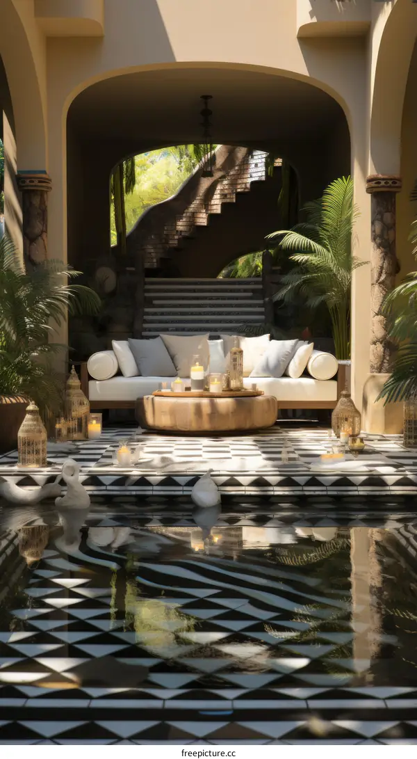 Stairway to the tropical paradise