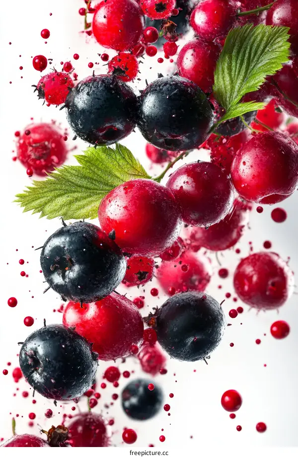 Colorful Berries in Motion