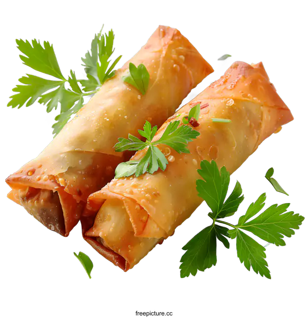 [Transparent Background PNG]Deep-fried spring rolls