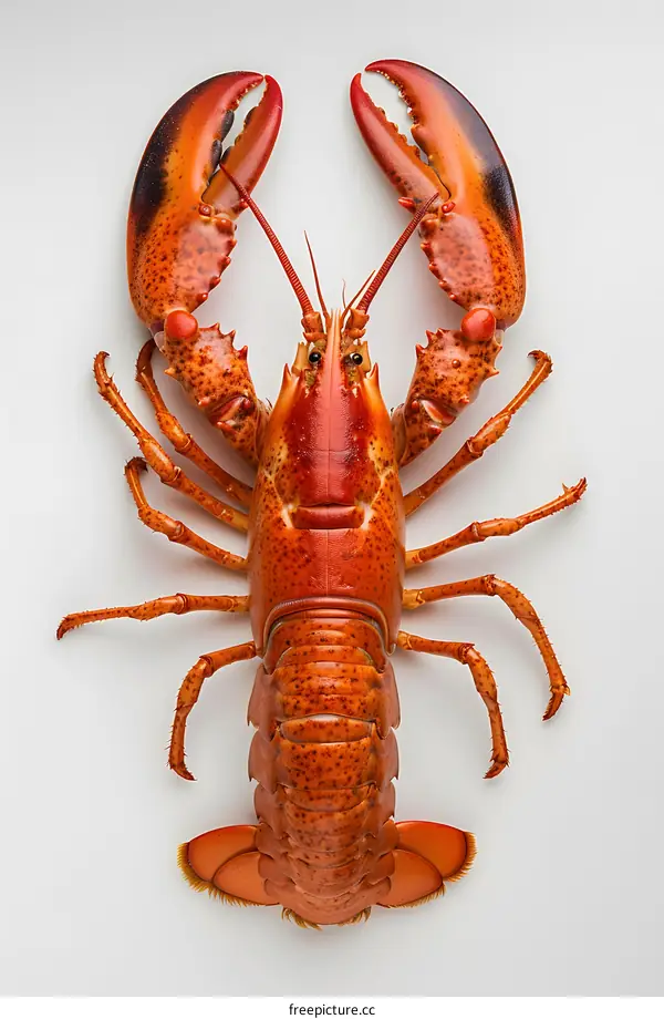 Lobster on white background