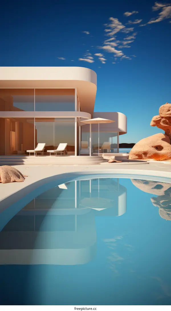 Modern Minimalist House With Pool