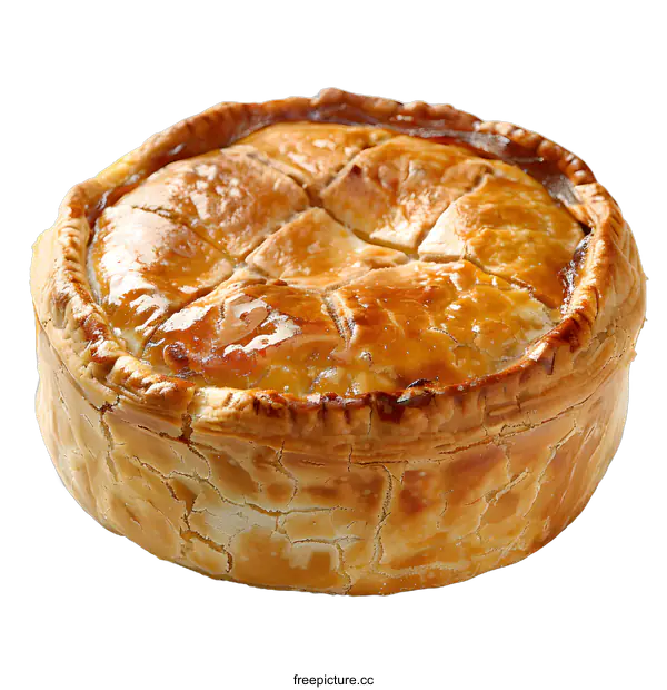 [Transparent Background PNG]Freshly baked pie on a white background