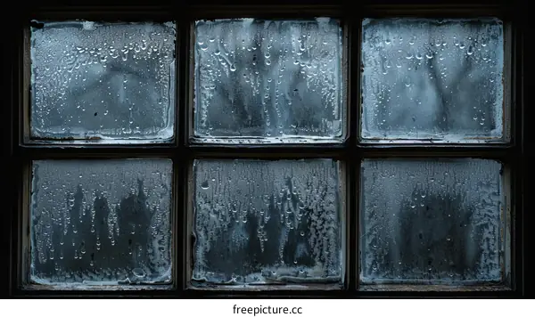 Water Droplets Condensation on Window