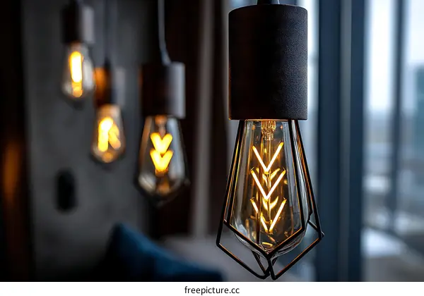 Modern Edison Bulbs Lighting Interior Design