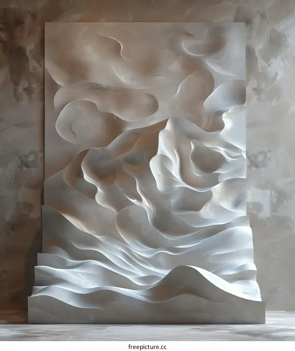 Abstract Relief Wall Art Sculpture Design
