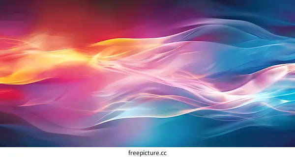 Abstract Colorful Waves Background