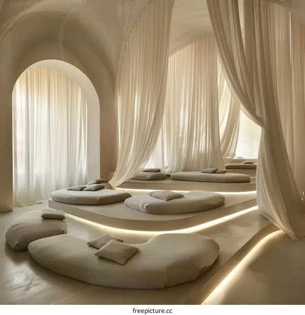 Contemporary Tranquil Seating Space