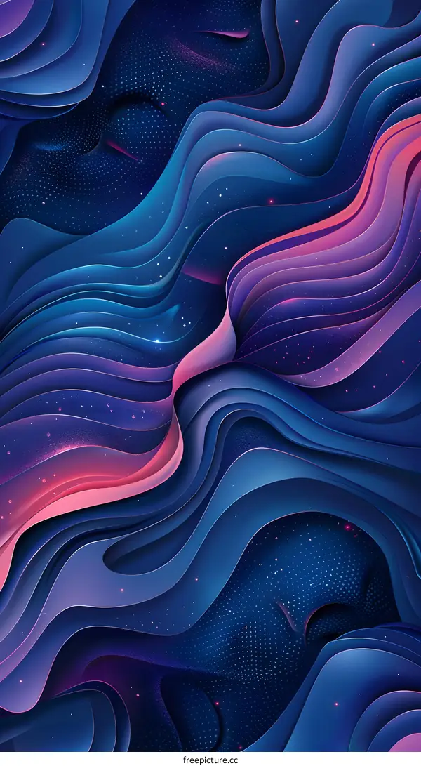 Colorful Wavy Geometric Pattern