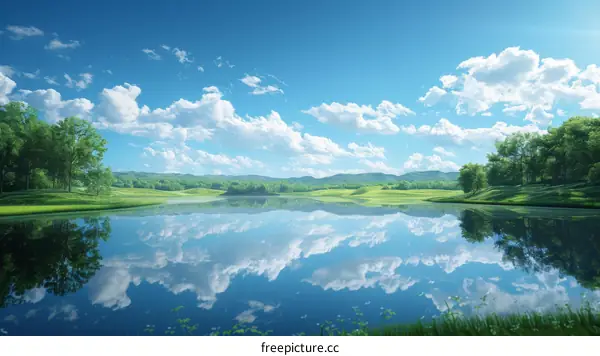 Lake Reflection: Nature's Mirror