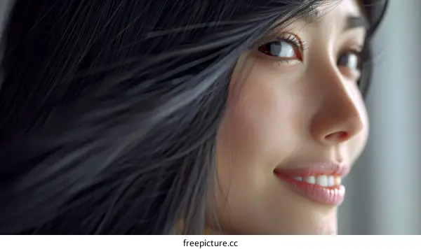 Portrait of a Young Asian Woman