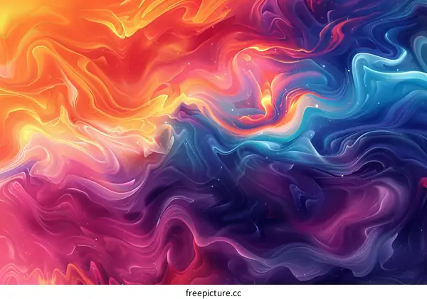 Colorful Nebula in Space