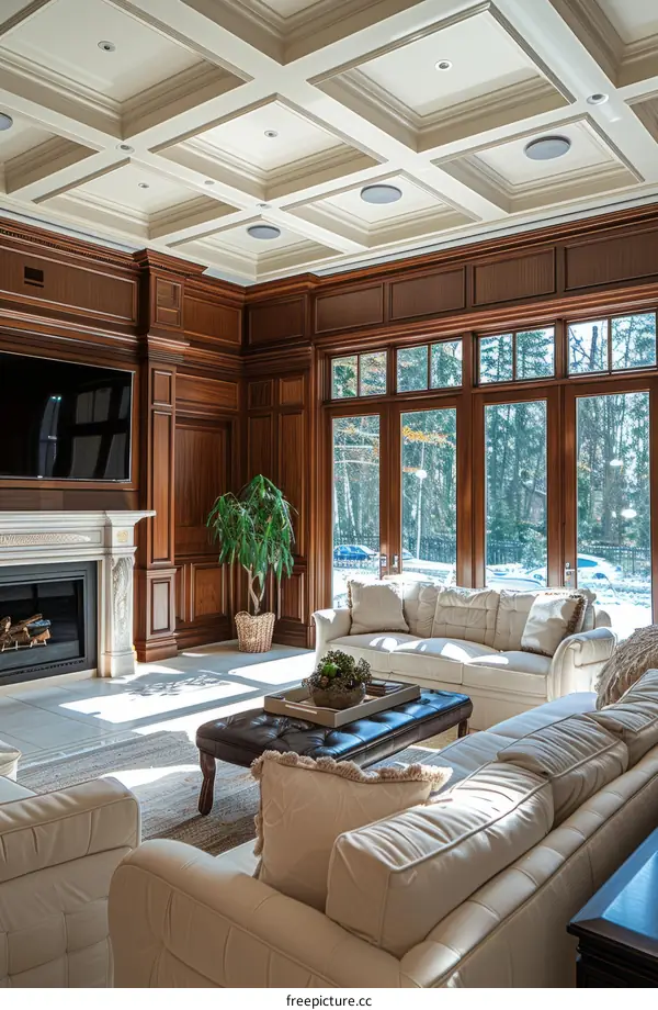 Luxurious Living Room with Elegant Design