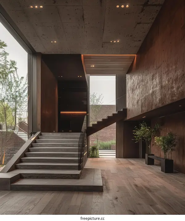 Staircase in a Modern Building