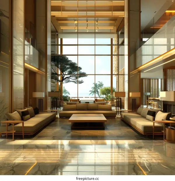 Modern Hotel Lobby Interior Design