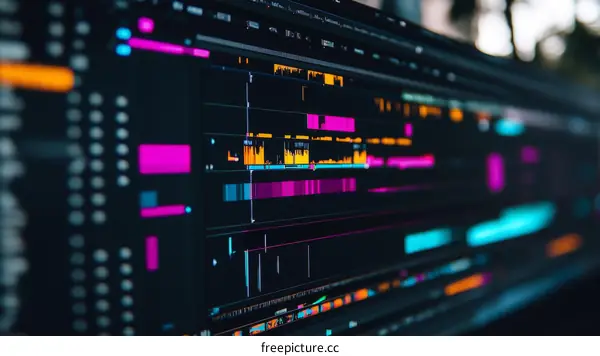 Digital Audio Workstation Interface Display