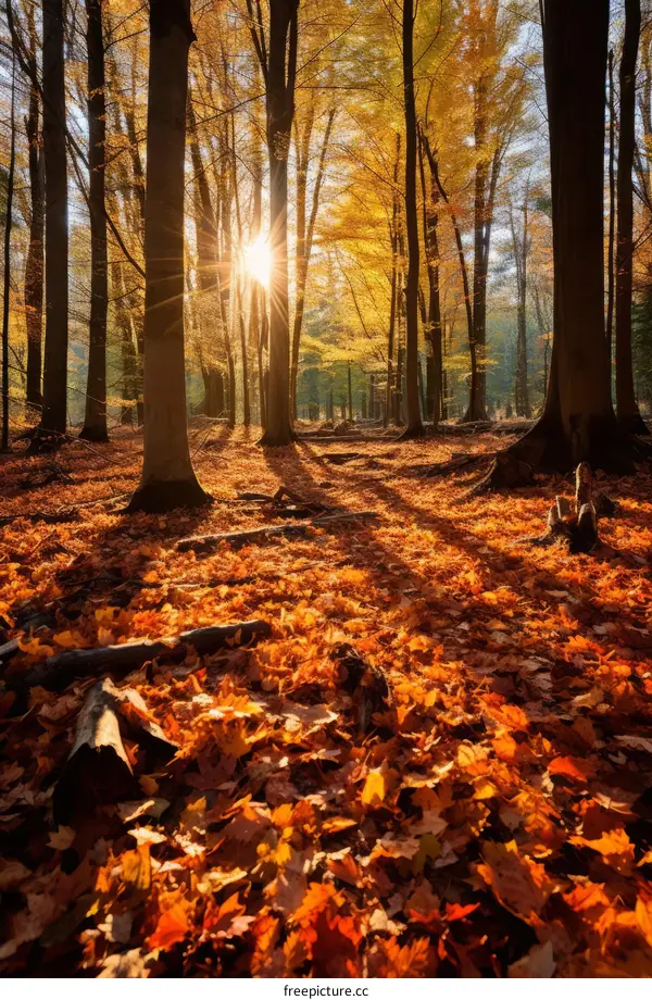 Golden Autumn Forest