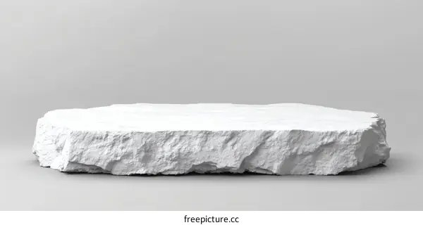 Modern Minimalist White Rock Platform